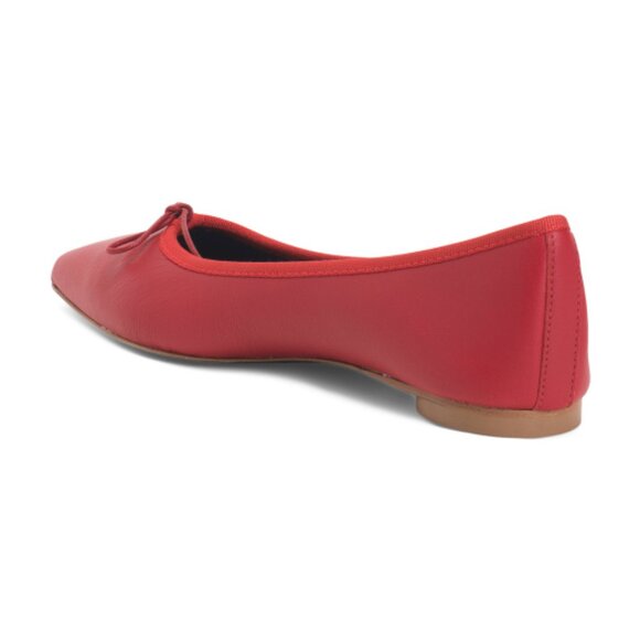 NUR ITALY Navy Made In Italy Leather Isabella Flats - Picture 2 of 4